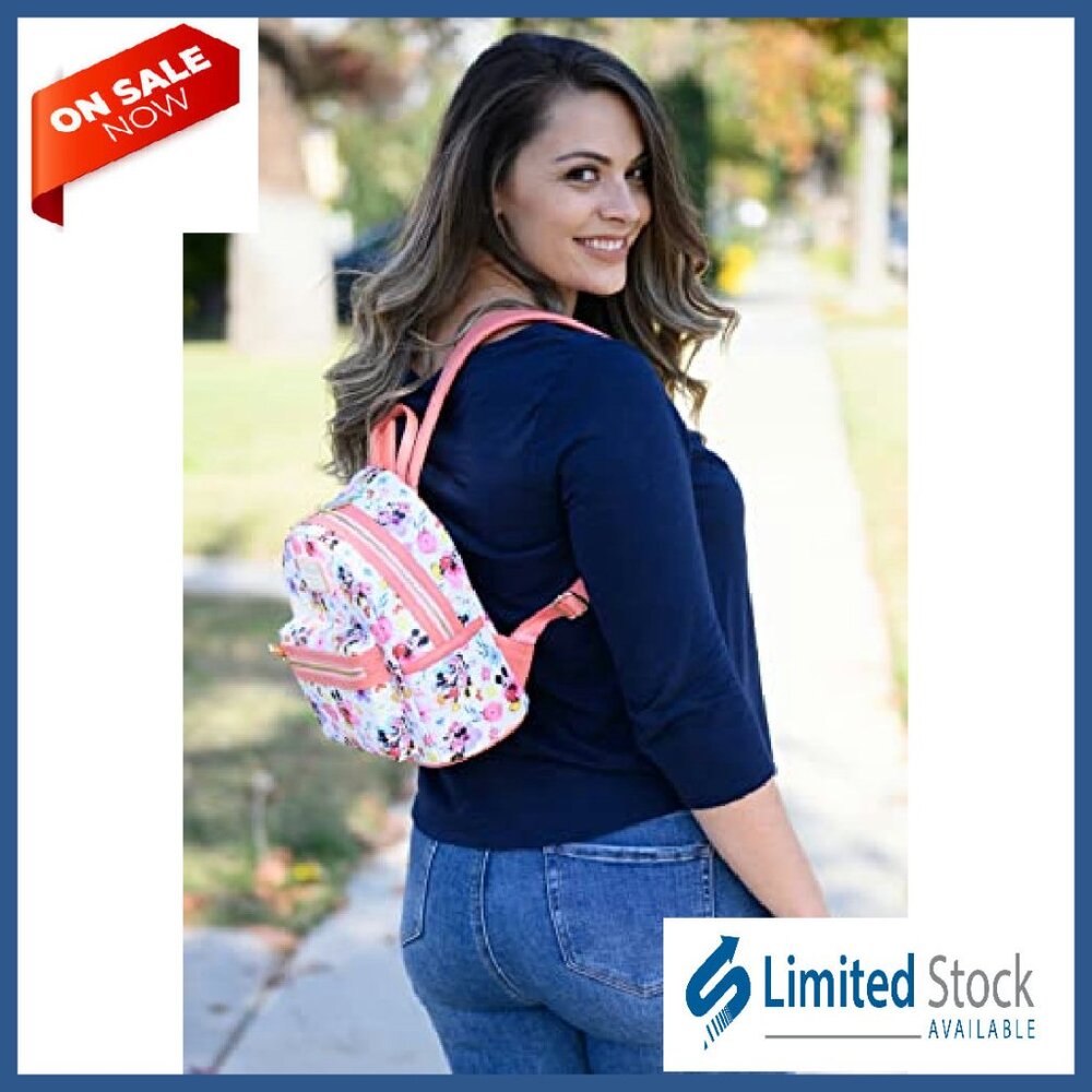 Mini Backpack Vegan Leather Multiple Pockets Adju… - image 5